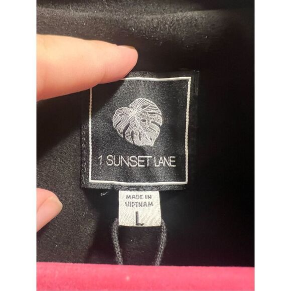 1 Sunset Lane By 26 International Black Jacket Woman’s Size Large NEW - Picture 8 of 11